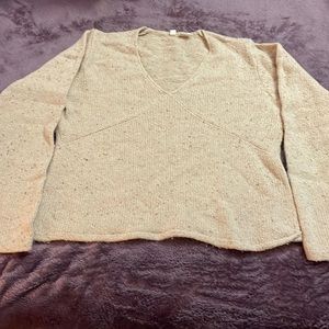 Sweater V neck lamb wool